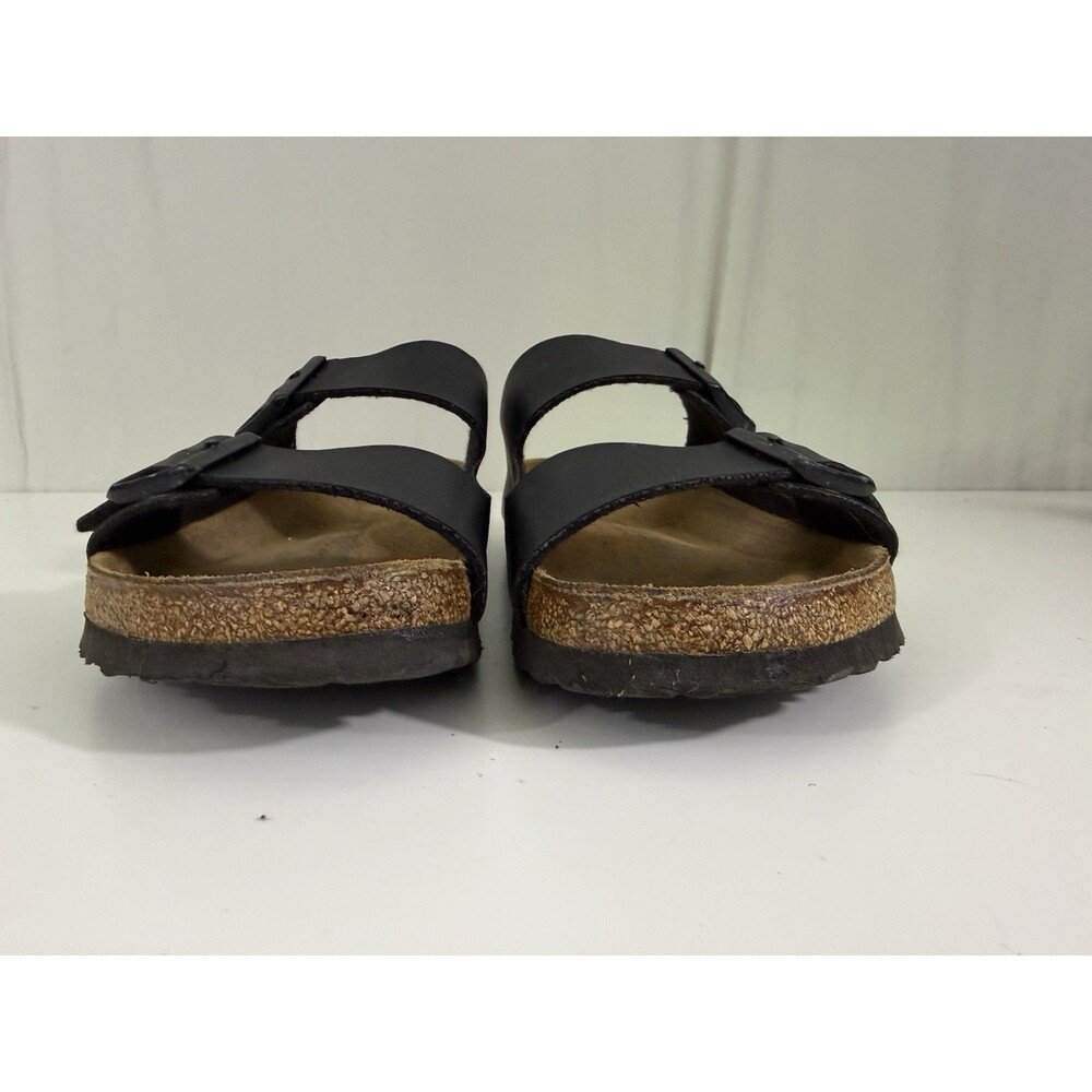 Birkenstock Arizona Birko-Flor Black Sandal Two Strap EU 41 W10-10.5 M8-8.5 - Picture 3 of 12